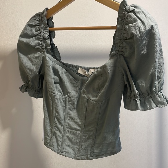 ASTR THE LABEL | RAYA CORSET TOP BLUE - Picture 4 of 7